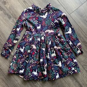 Mini Boden X Harry Potter Forbidden Forest Dress Magic Purple Girls 7-8 Years